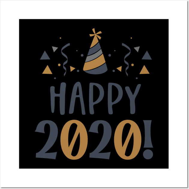 Happy 2020 Wall Art by holidaystore